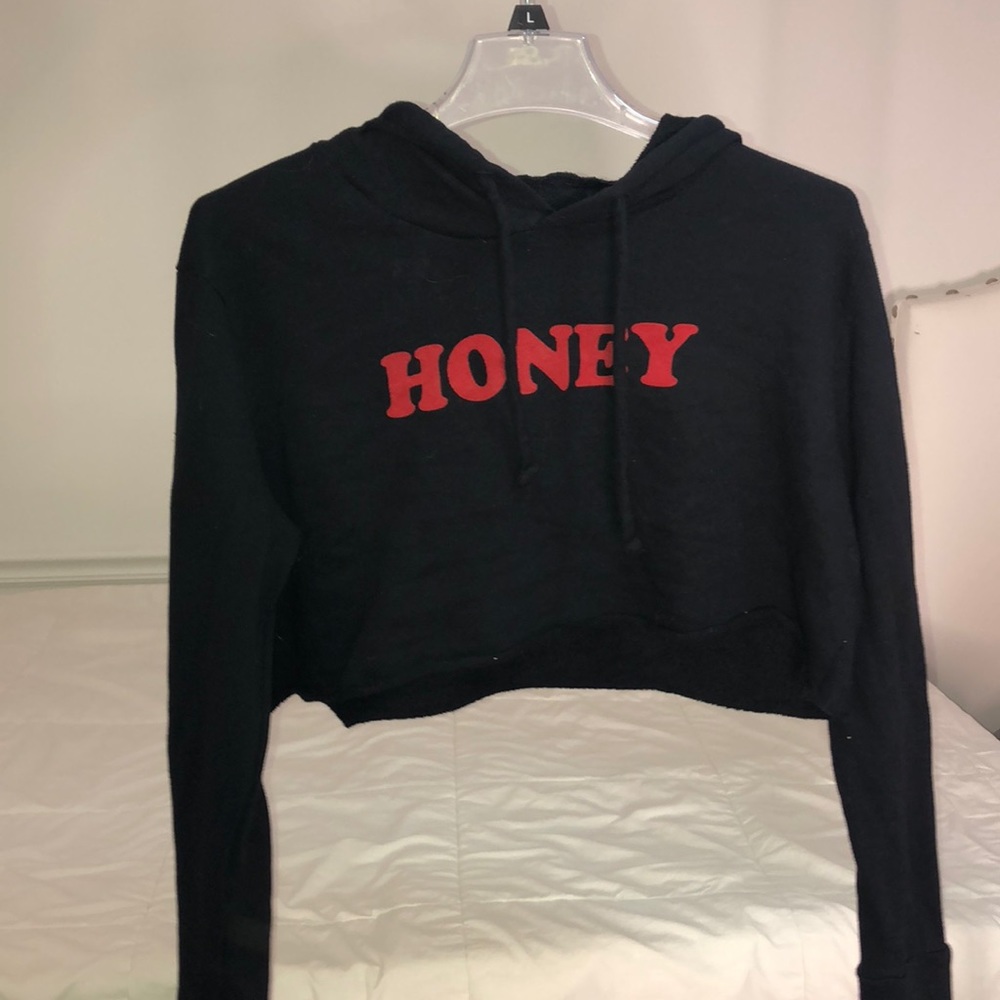 Cropped honey hoodie